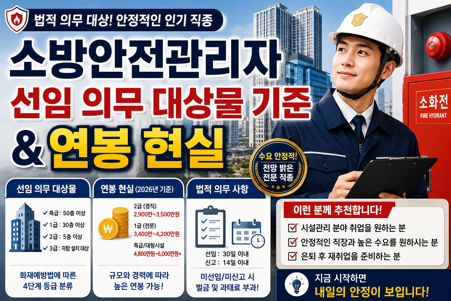 소방안전관리자 연봉